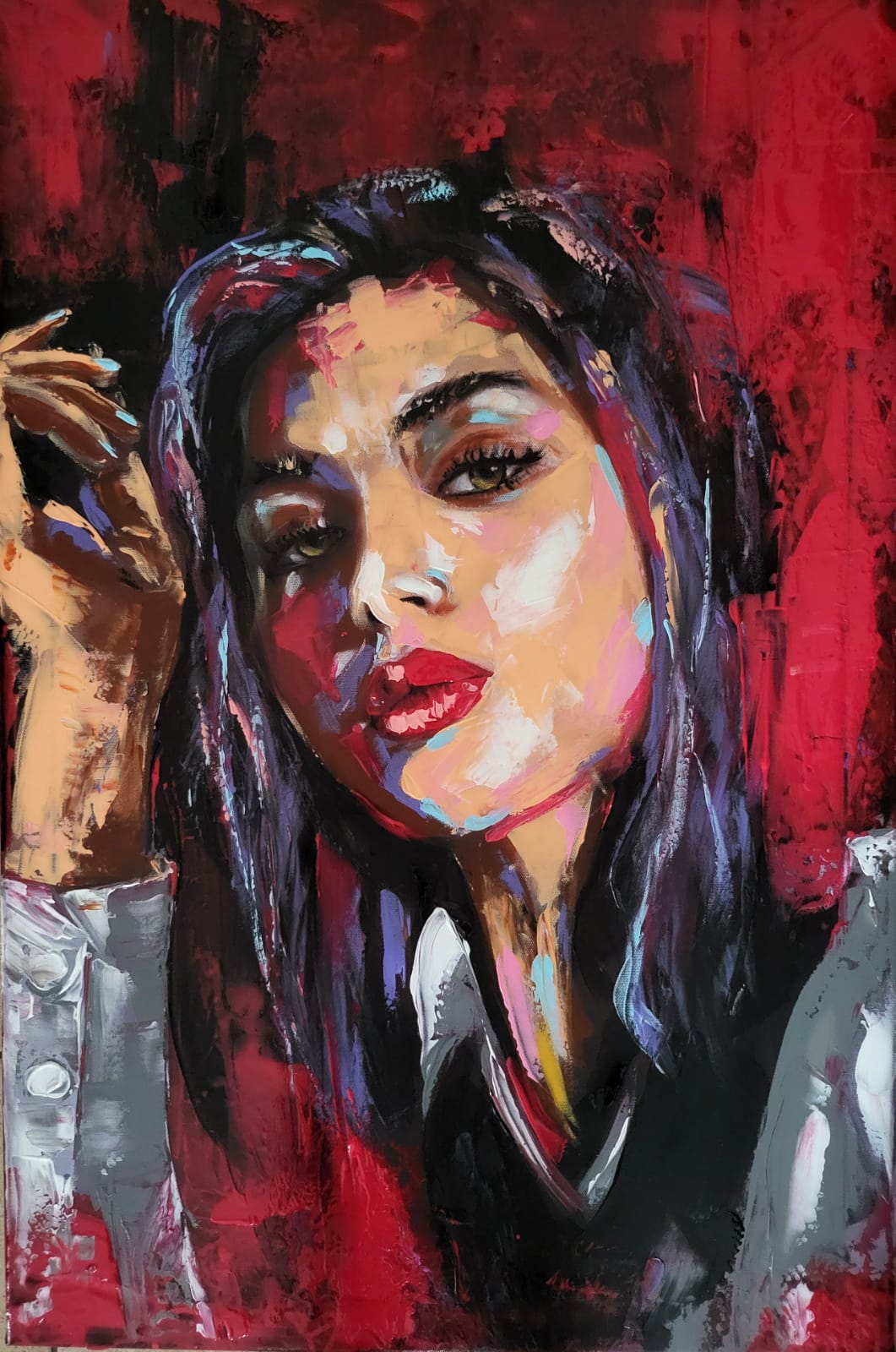 ArteDiAlina.com painting: Love the way you lie